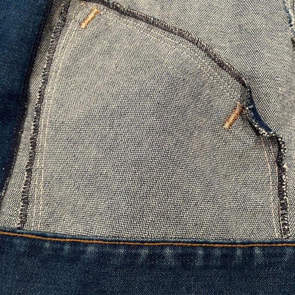 WRANGLER Vintage Blue Jean No Faults Denim Slant Pocket Made in USA Jacket | GUC - Picture 13 of 13